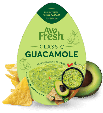 Cold-pressed flavoursome guacamole