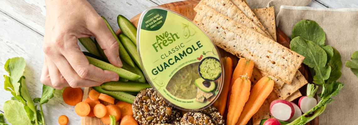 Guacamole in tub