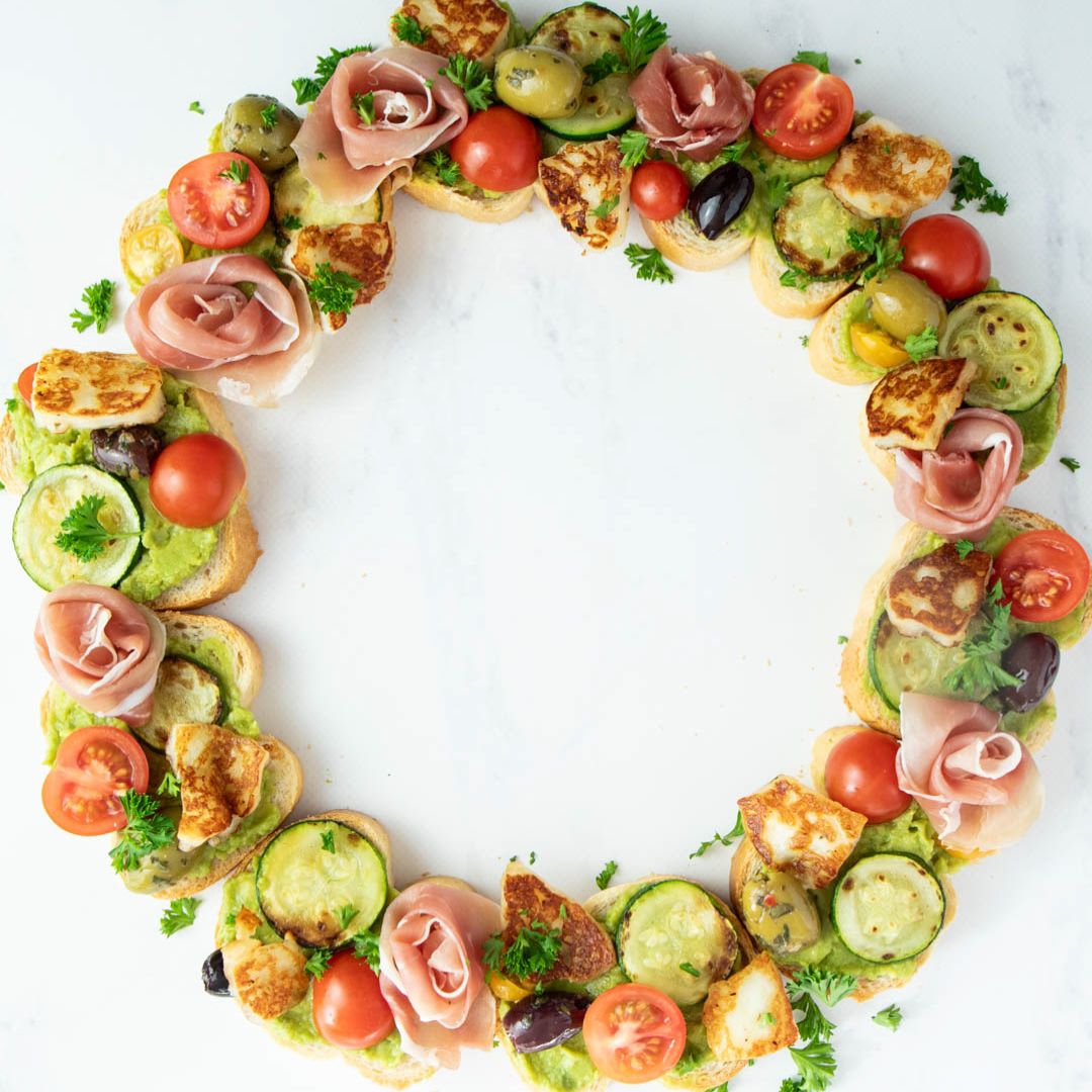 AvoFresh - Ripe & Ready Avocado - Antipasto Wreath Recipe