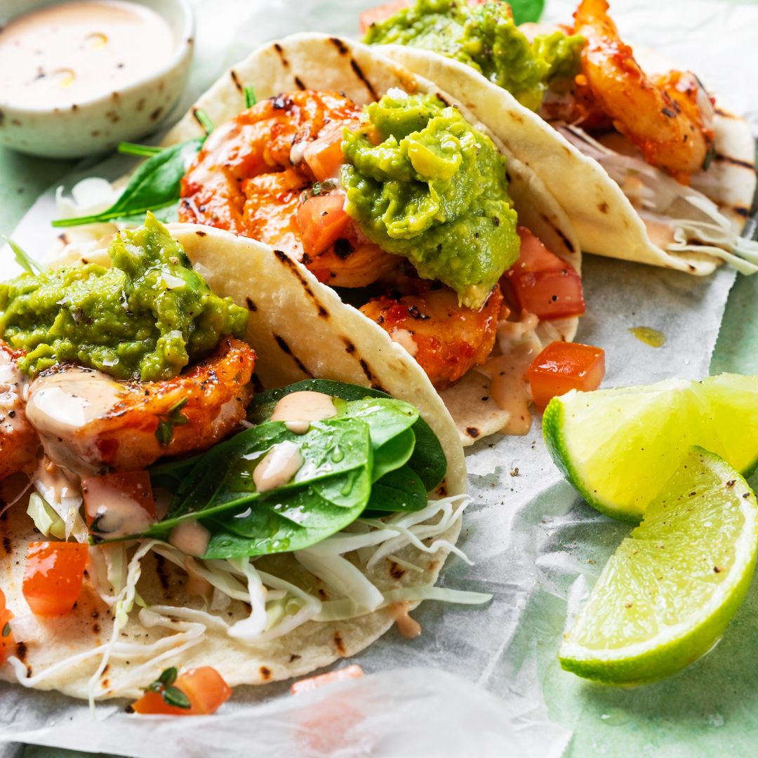 avo and prawn taco recipe