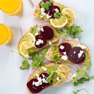 AvoFresh Recipe - Beetroot & Goats Cheese Avo Smash