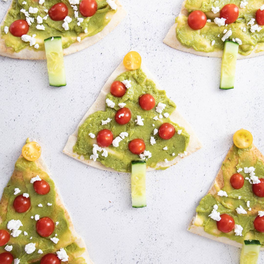 AvoFresh Recipe - Christmas Tree Flatbread