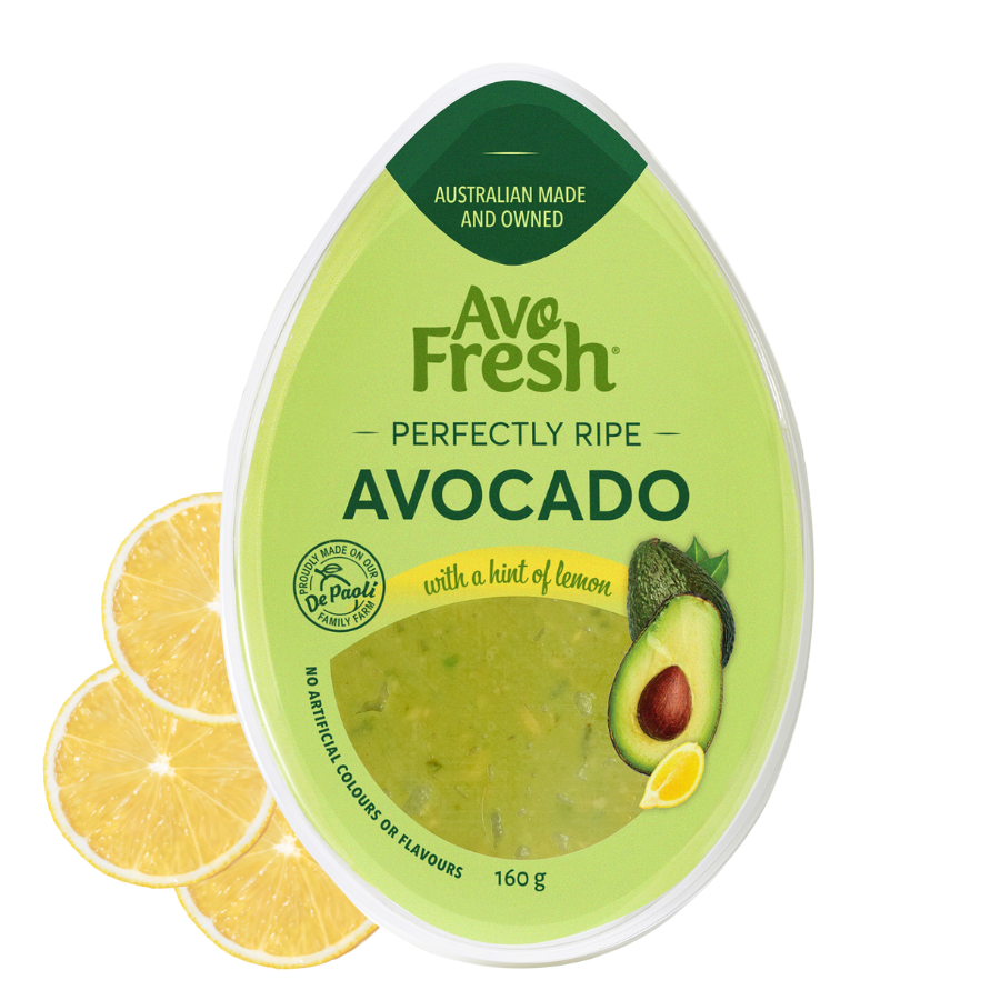 AvoFresh Ripe Ready Avocado - Hint of Lemon Tub - Front