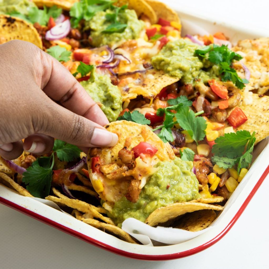 AvoFresh Classic Guacamole Loaded Bean Nachos